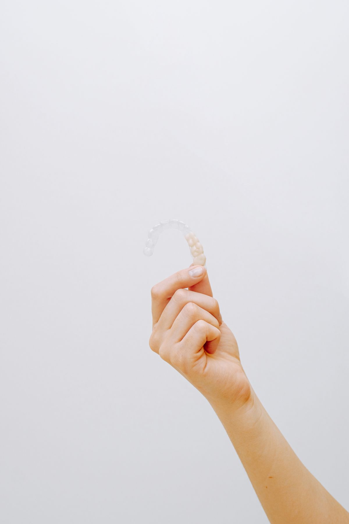 Clear aligner close-up