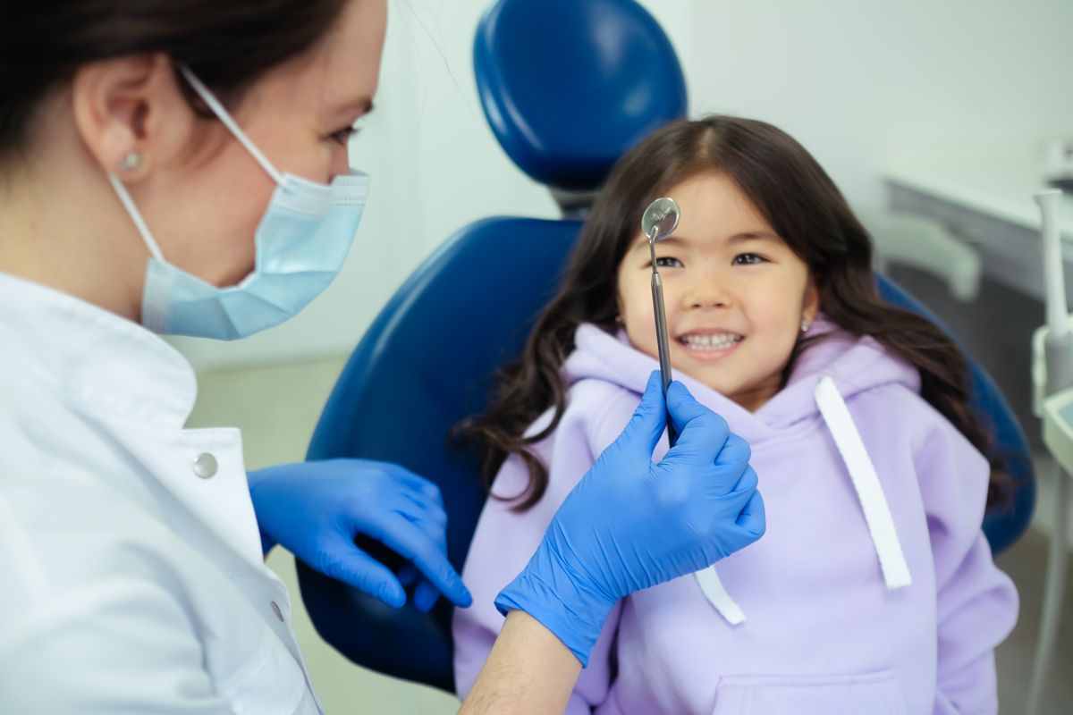 Child at the dentist
